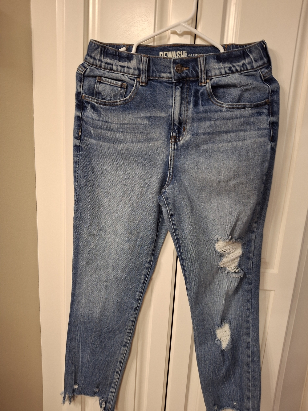 Rewash Light Blue Distressed Boyfriend Jeans